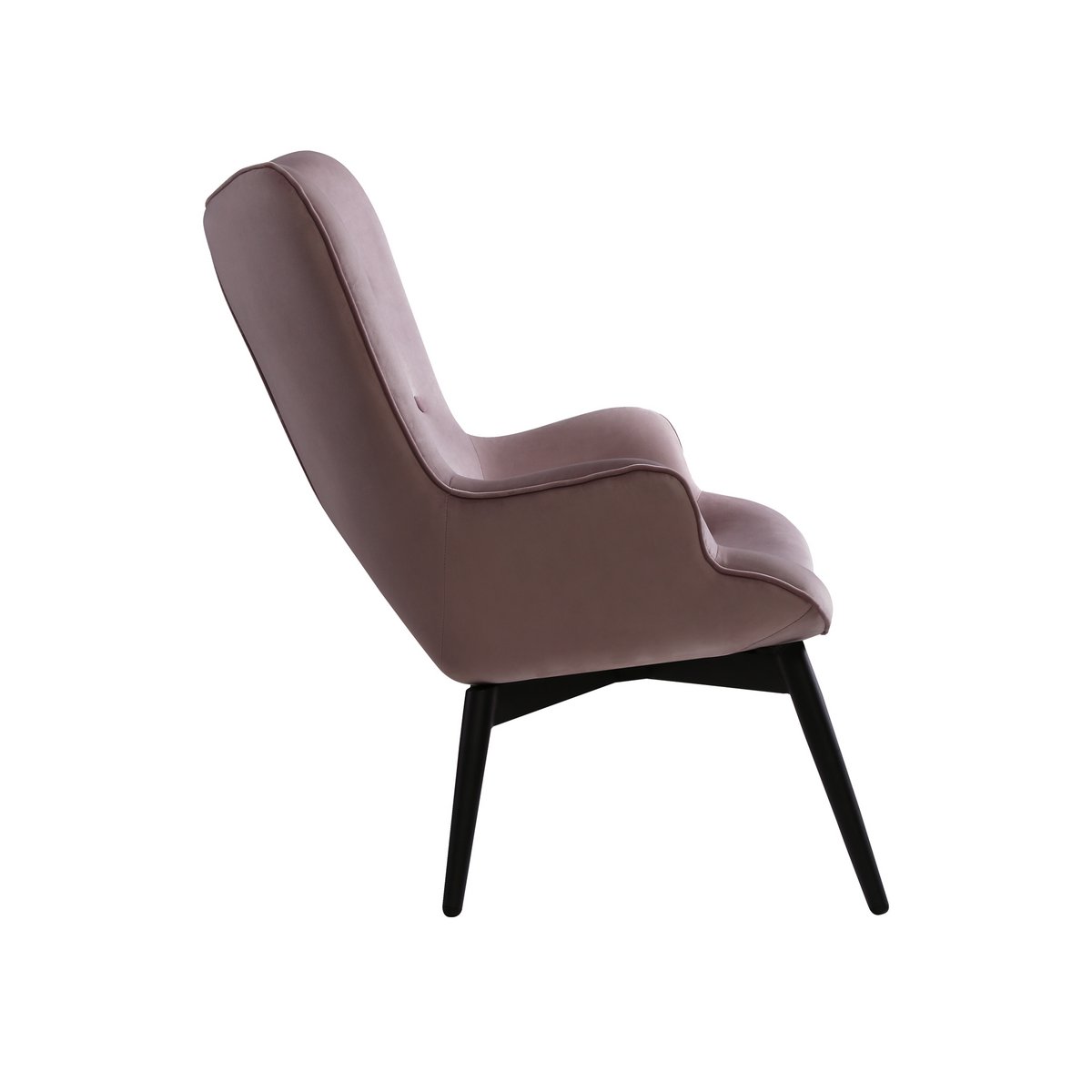 Armchair rose velvet