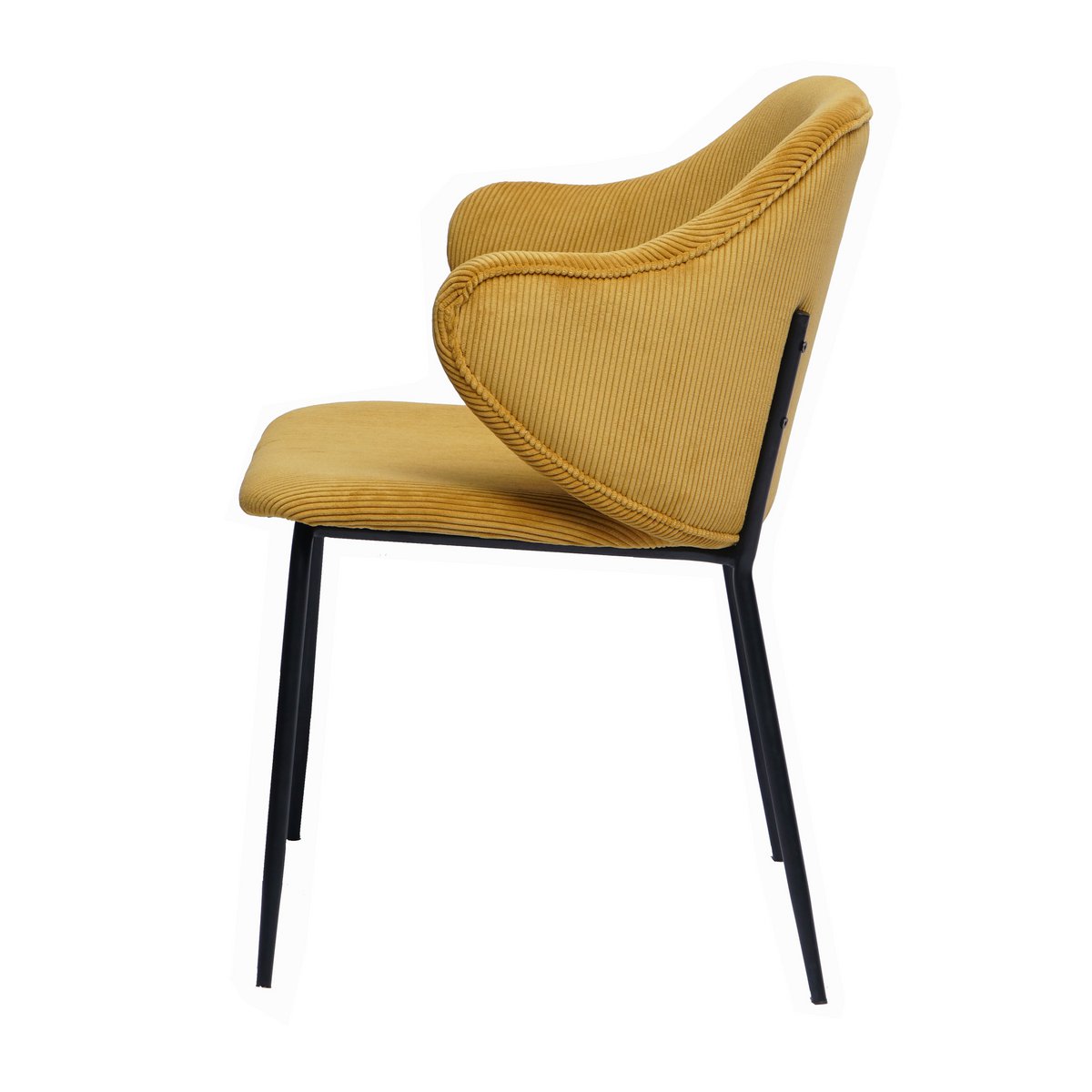 Set of 2 armchairs in gold