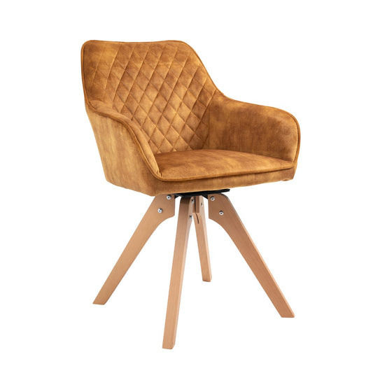 Armchair vintage velvet velor, gold