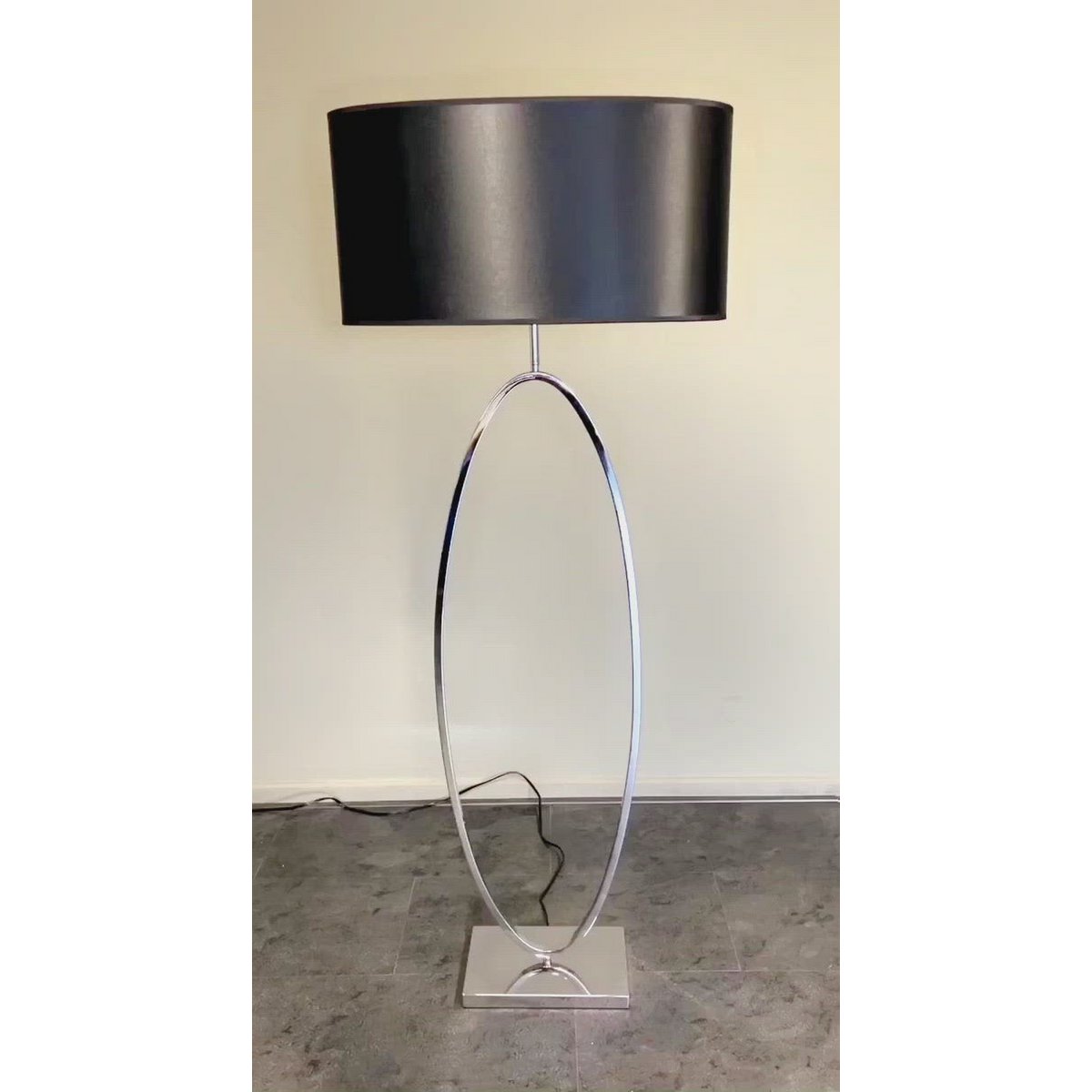 XL-Ringlampe Chrom