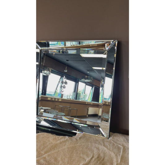 Spiegel mit Spiegelrand 50x50cm
