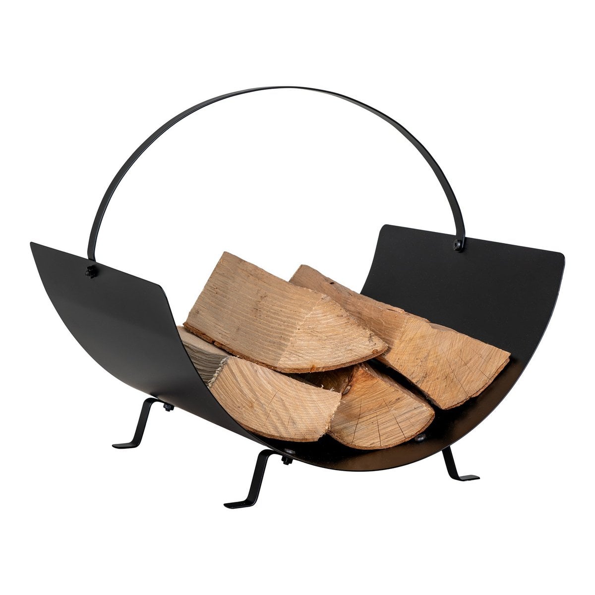 Tires Log Holder - Holzhalter, Stahl, schwarz, 40x35x33,5 cm