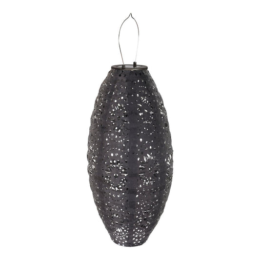 Foxdale LED -Laterne - Grau, wiederaufladbare Sonnenlaterne, 20x20x40 cm