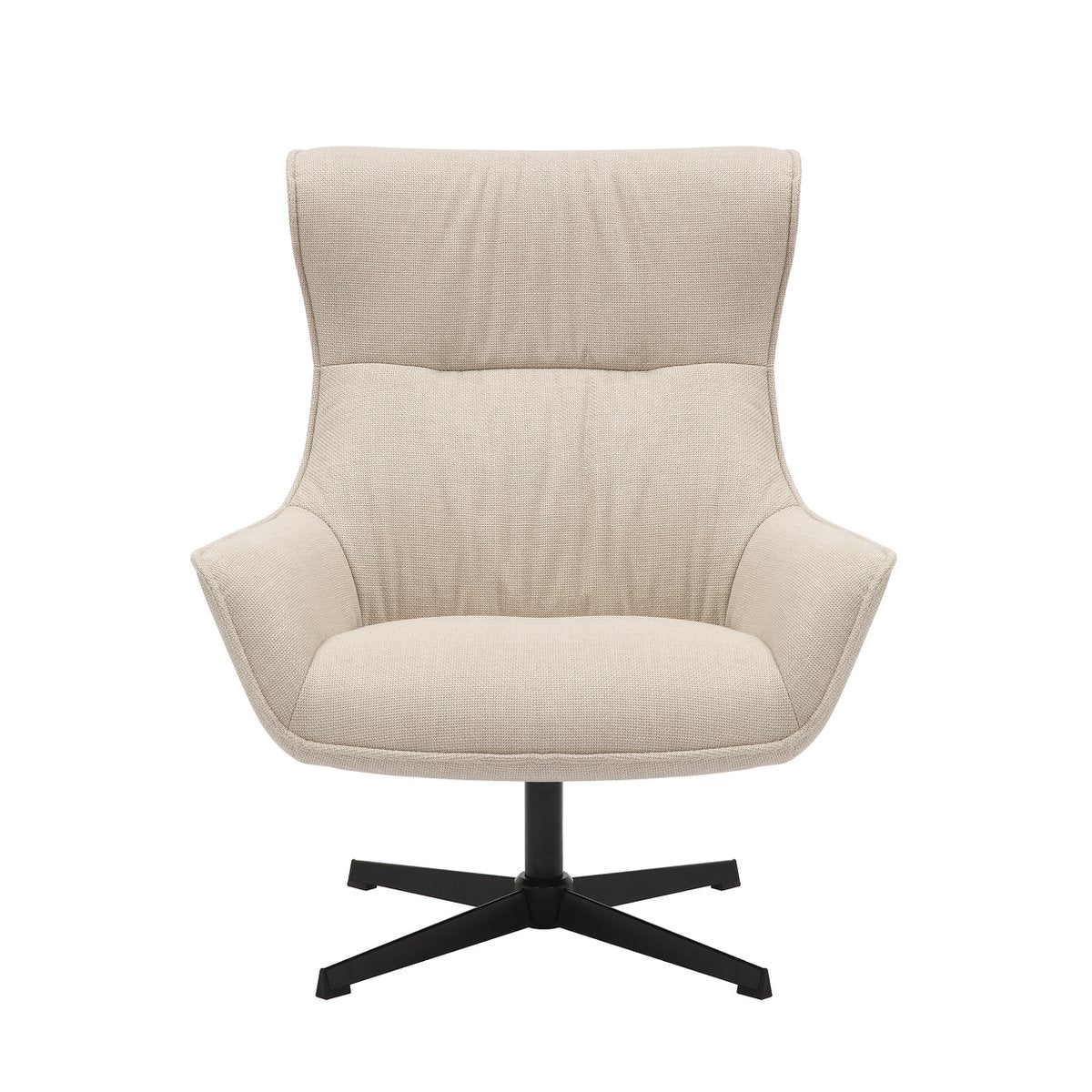 Armchair structural fabric beige