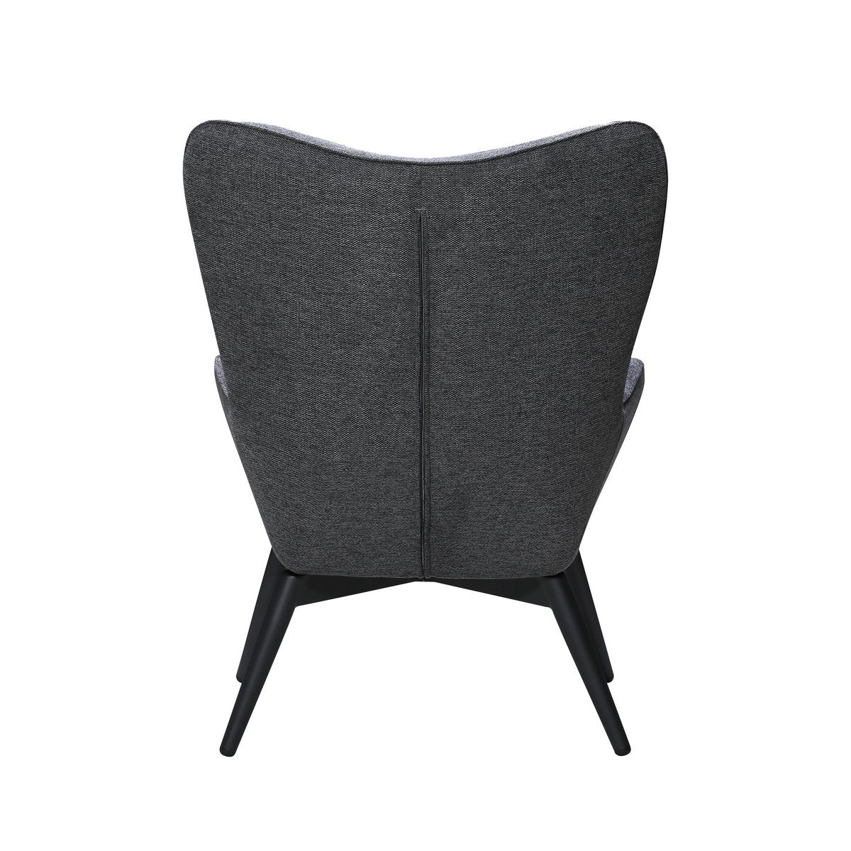 Armchair dark gray textured fabric