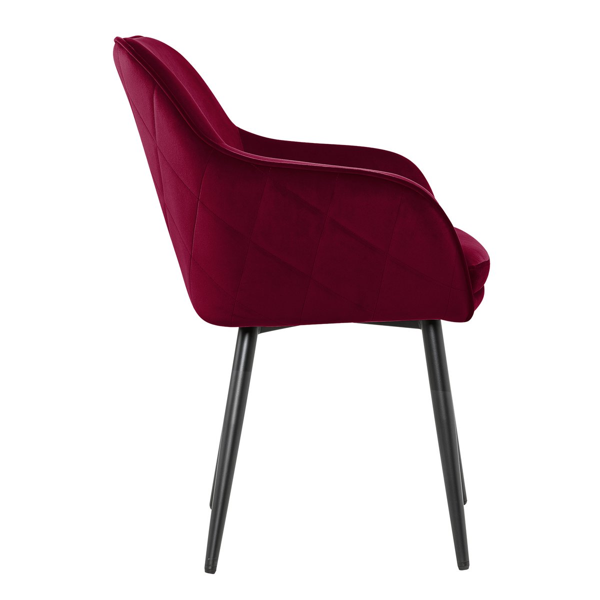 Dining chair red velvet