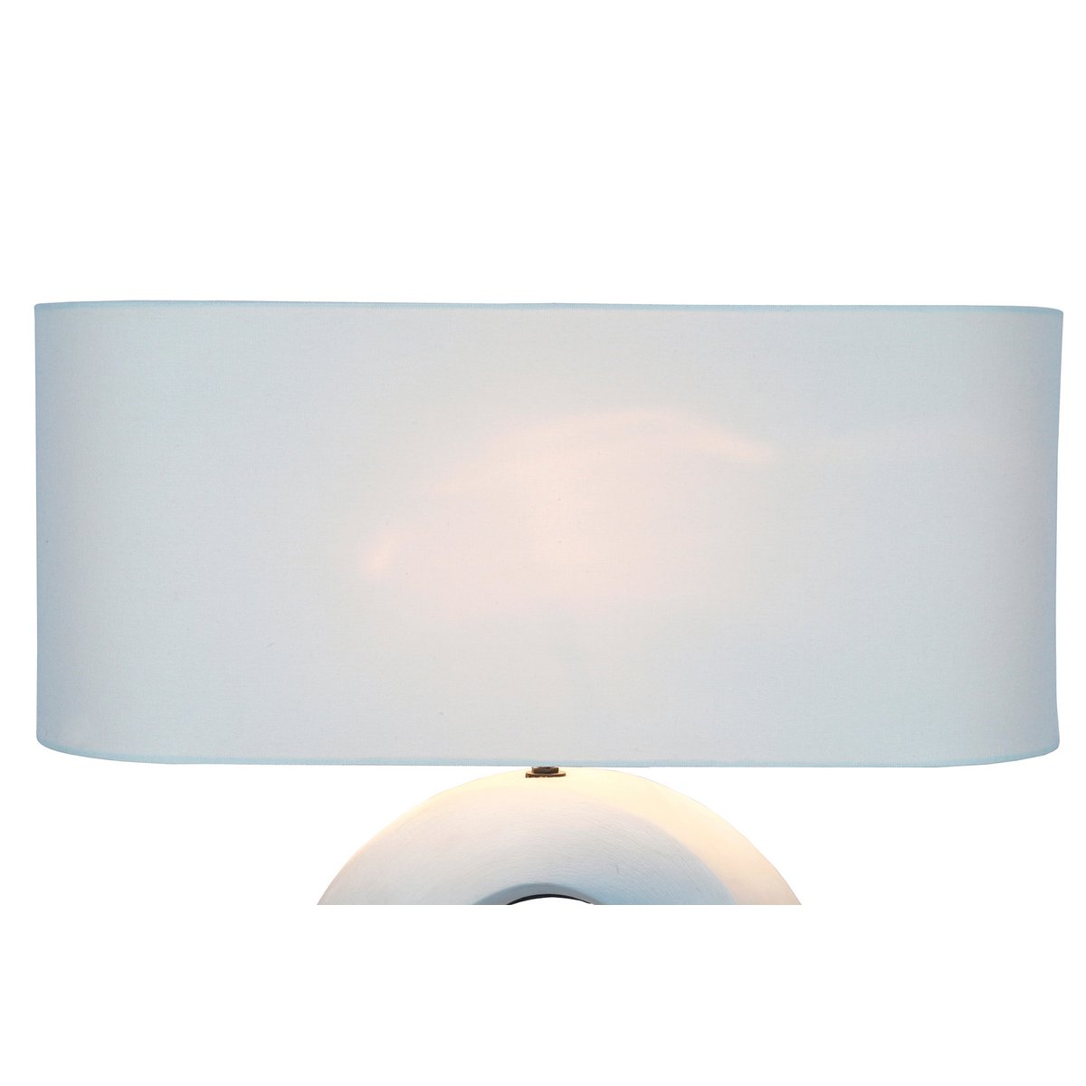 Table lamp ceramic/linen blue/white