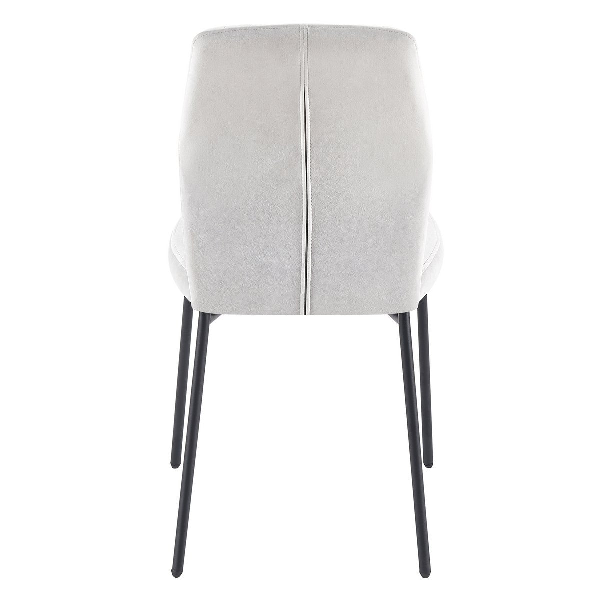 Chair set of 2 light gray