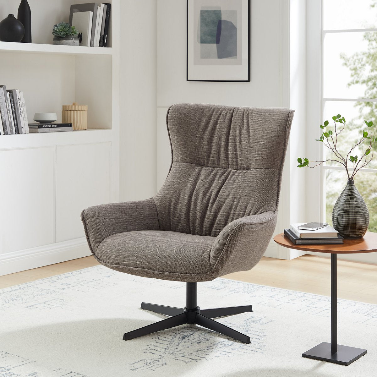 Sessel Strukturstoff Taupe