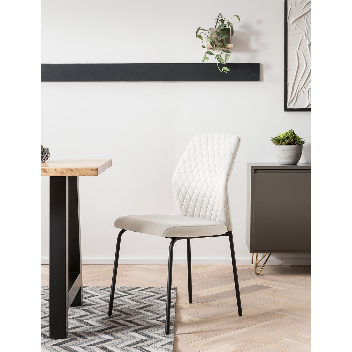 Chair set of 2 beige