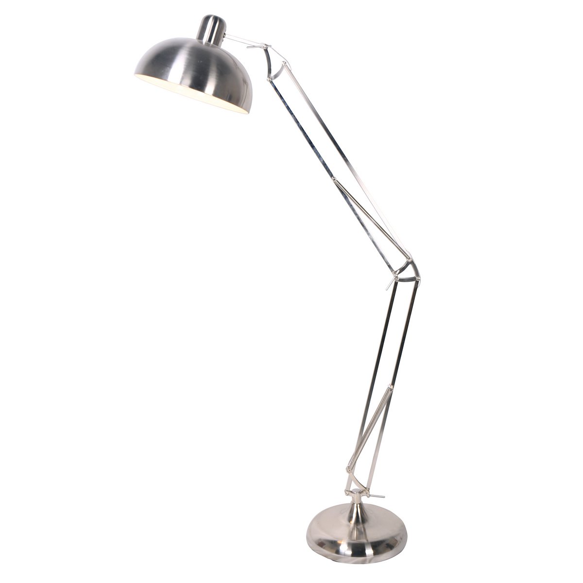 Industrial floor lamp steel adjustable