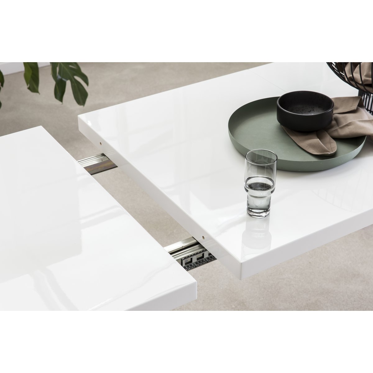 Dining table 120/180/240x80 cm white