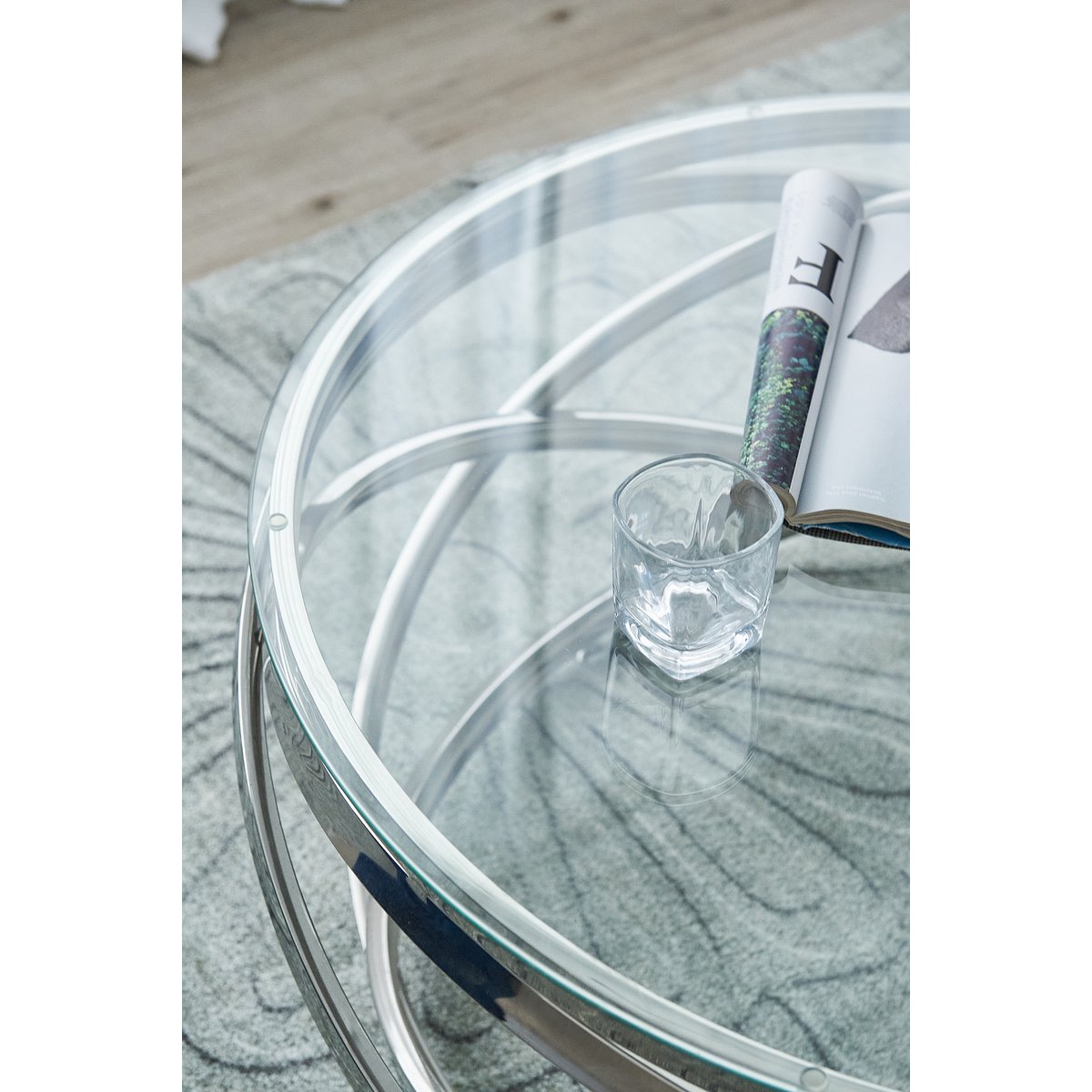 Couchtisch Silber Ø 80 cm