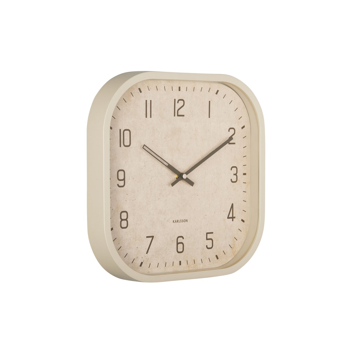 Quadratische Elementar-Wanduhr