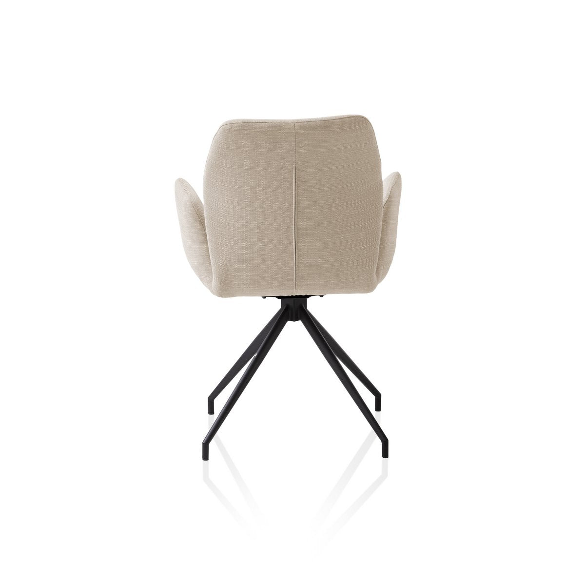 Armchair with 180° rotation function beige