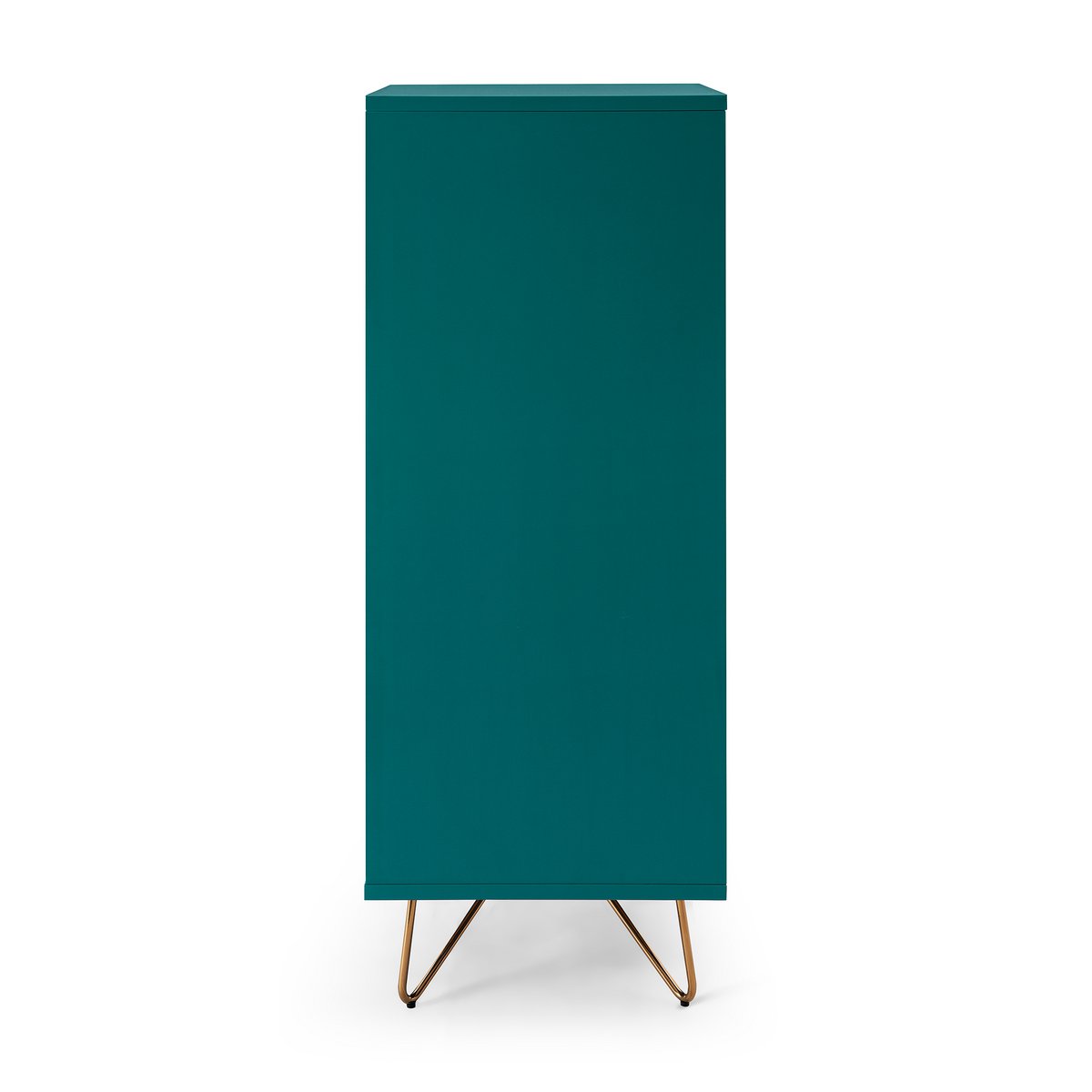 High chest of drawers with 4 drawers and 1 compartment, including mirror