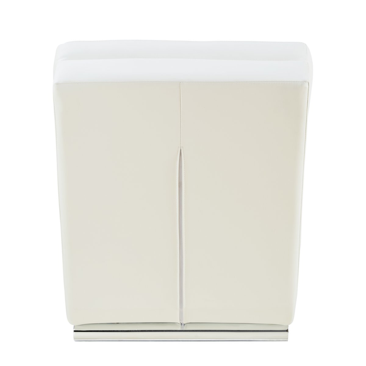 Relaxation lounger white imitation leather look