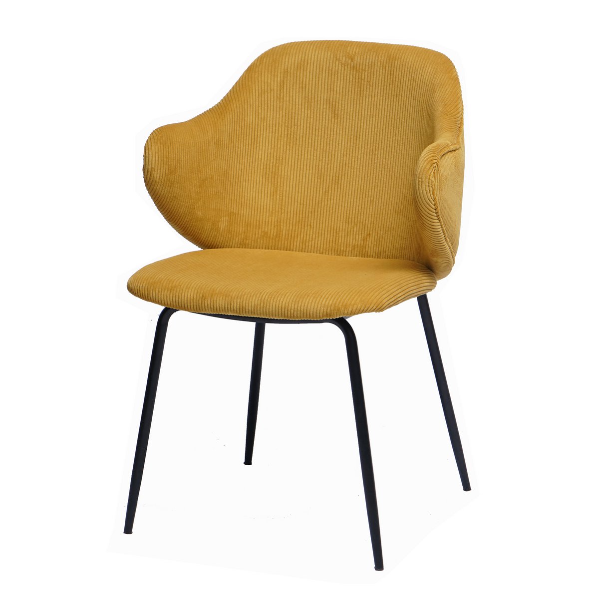 Set of 2 armchairs in gold