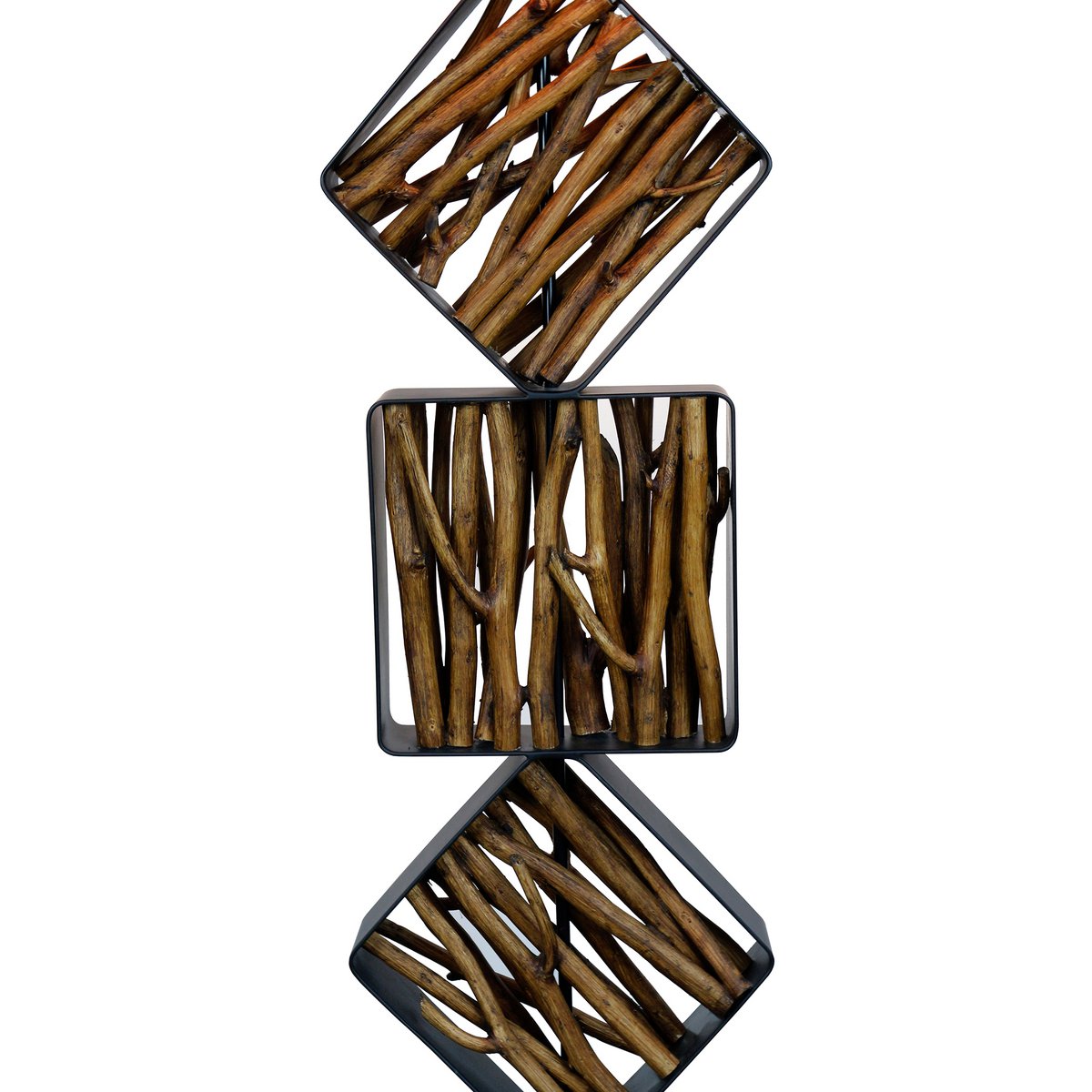 Floor lamp driftwood natural/black 155 cm