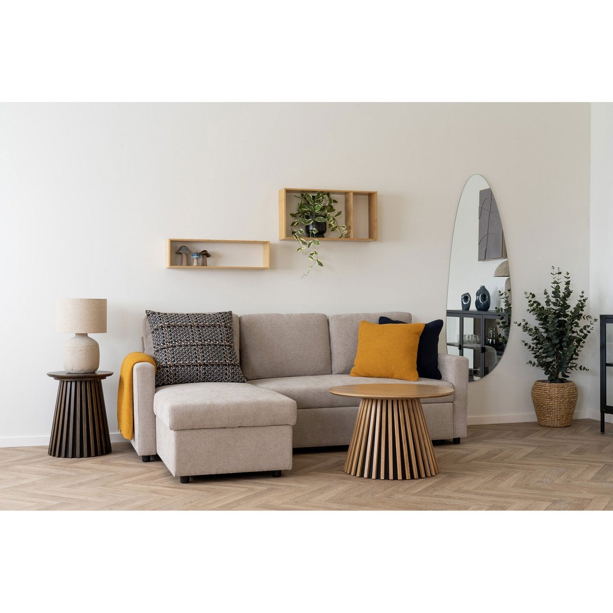 Ember Wandregal – Natur, Bambus, 70 x 15 x 19,5 cm