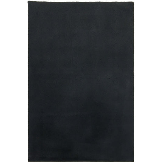Flauschiger Teppich Schwarz 80x300CM
