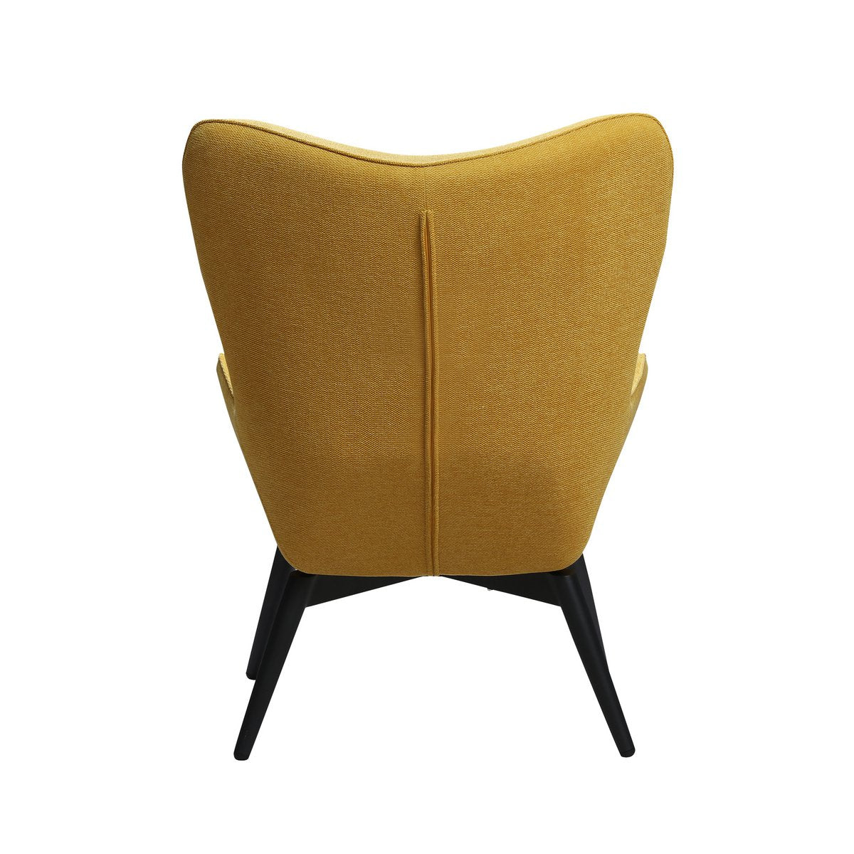 Armchair Yellow textured fabric