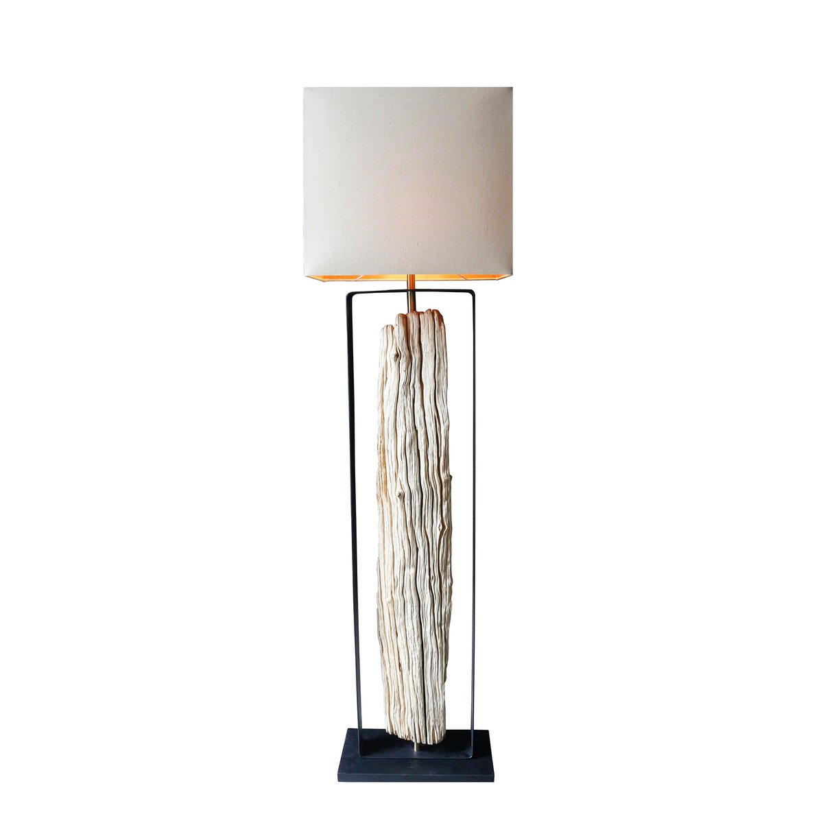 Stehleuchte Treibholz Natur/Beige 165 cm