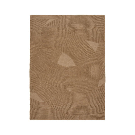 Pune-Teppich, handgetuftet, braun, 160 x 230 cm