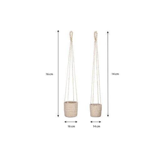 Plantenmand Set Atlantic Crème