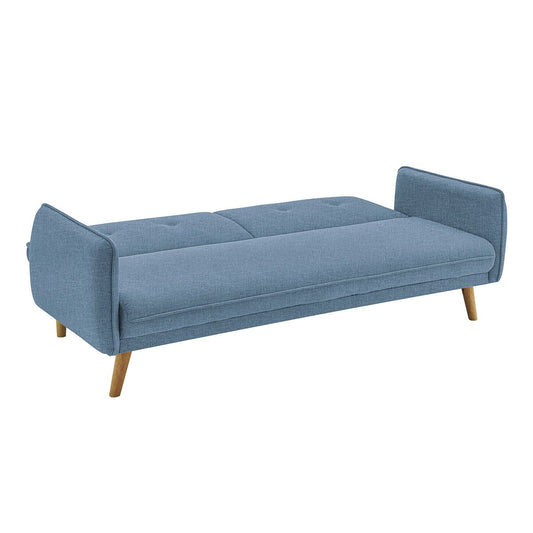 3-Sitzer Sofa Strukturstoff fein Blau