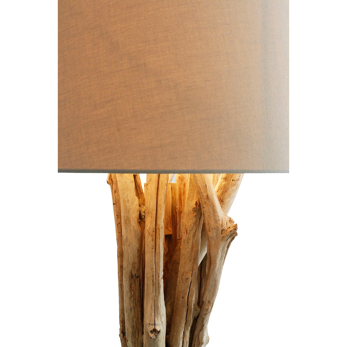 Floor lamp driftwood white 145 cm