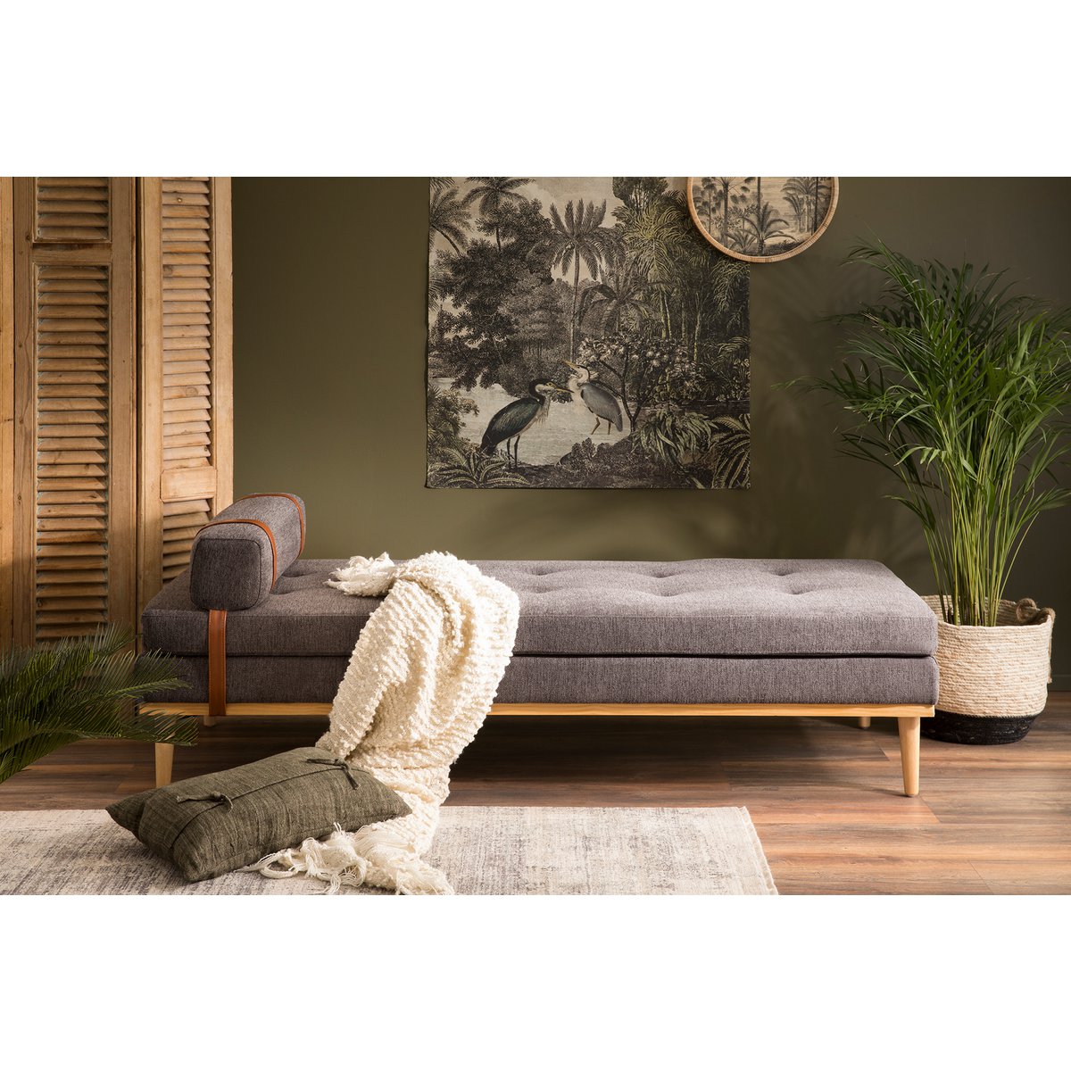 Daybed structured fabric anthracite