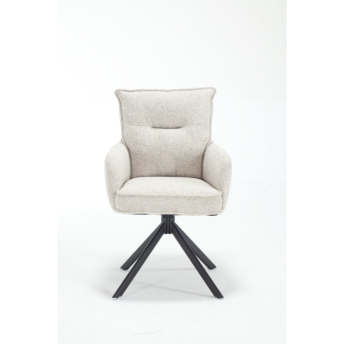 Armchair structural fabric beige