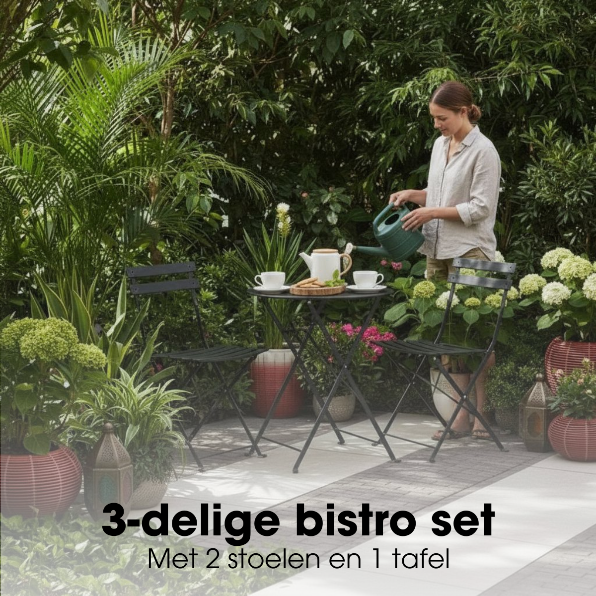 Garten-Bistro-Set Laurence Black