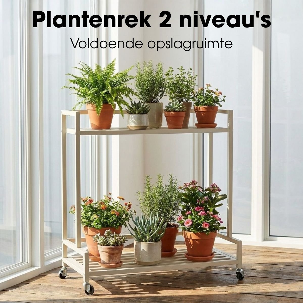 Pflanzenständer draußen Greenrax Offwhite