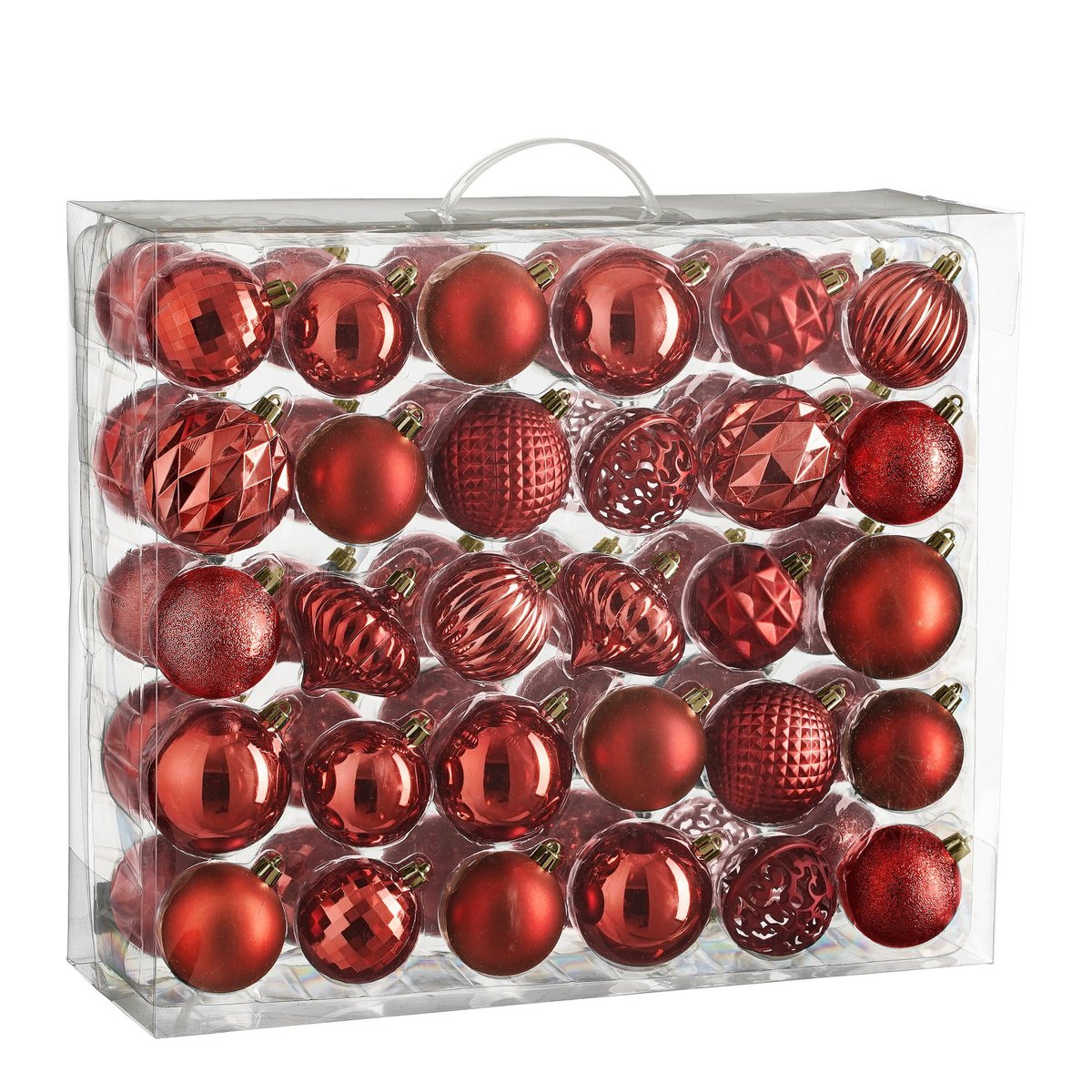 Weihnachtskugel-Set Unzerbrechliche Kugeln Rot