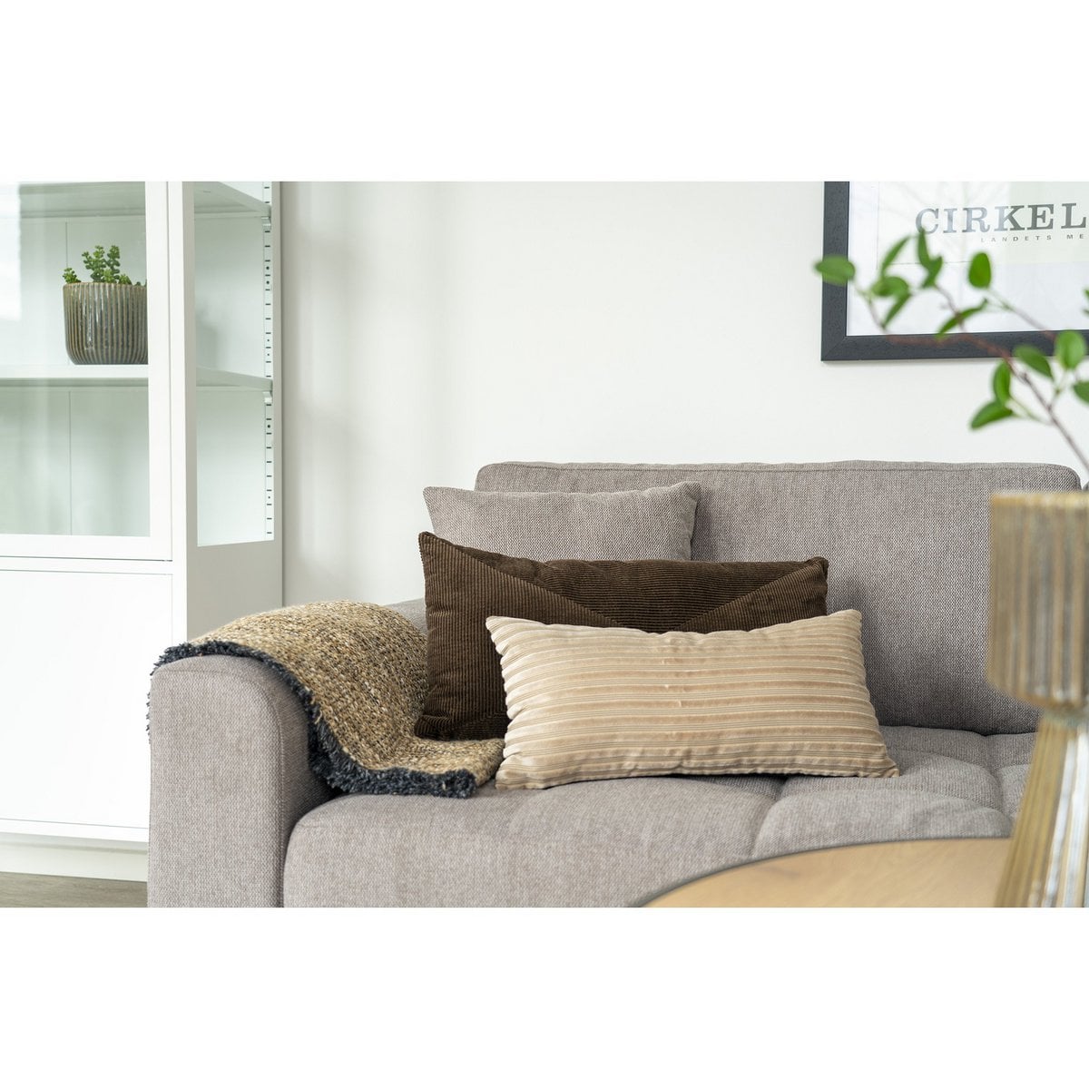 Griffith Cushion – Kissen, 100 % Baumwolle, braun, 30 x 60 cm