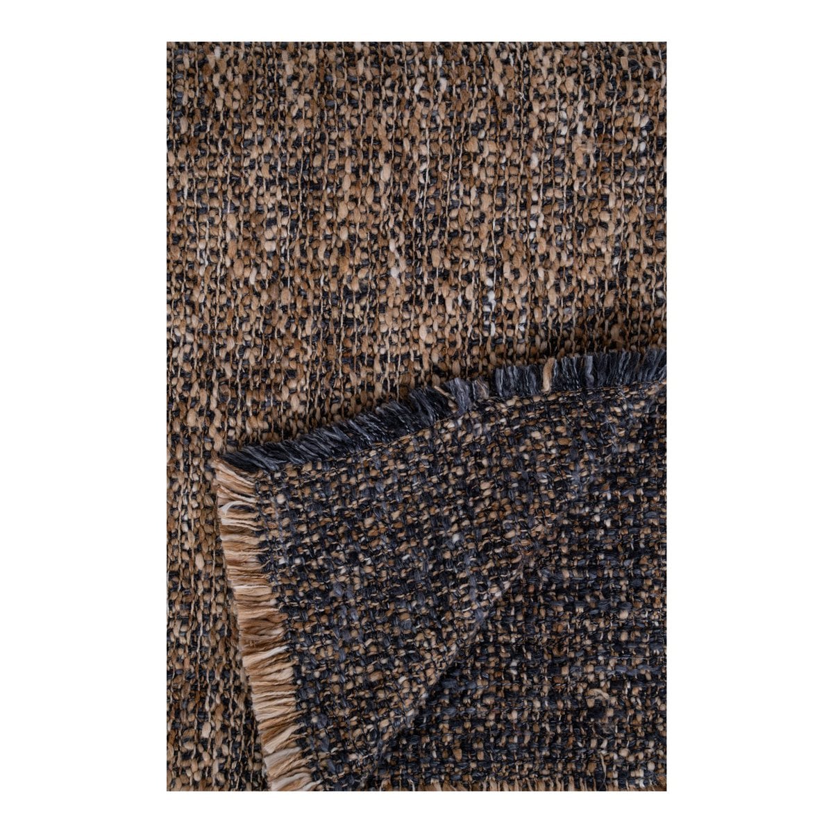 Ely Plaid - Plaid, blau/gelb, Baumwolle, Polyester, 130x170 cm