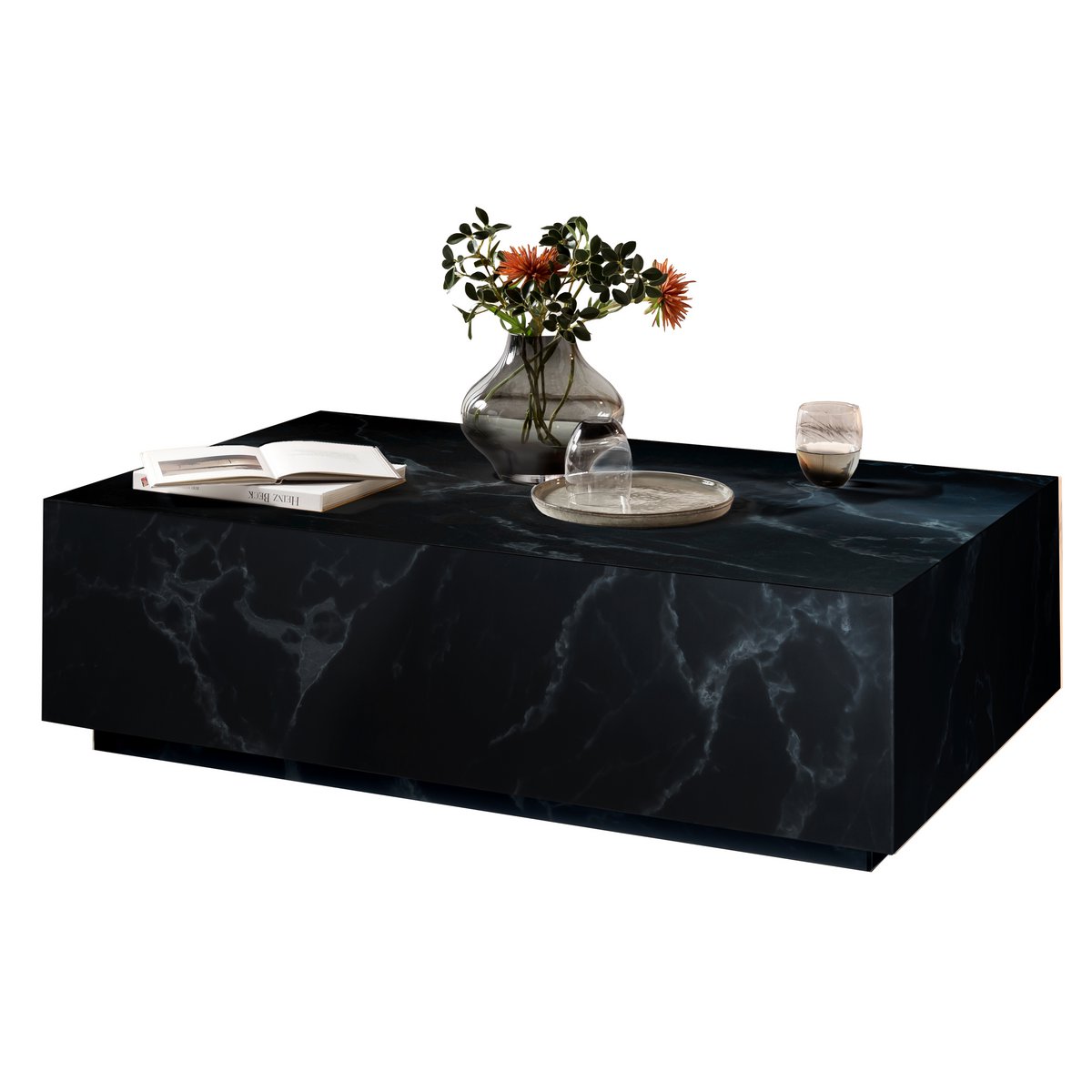 Coffee table black, 120x75 cm