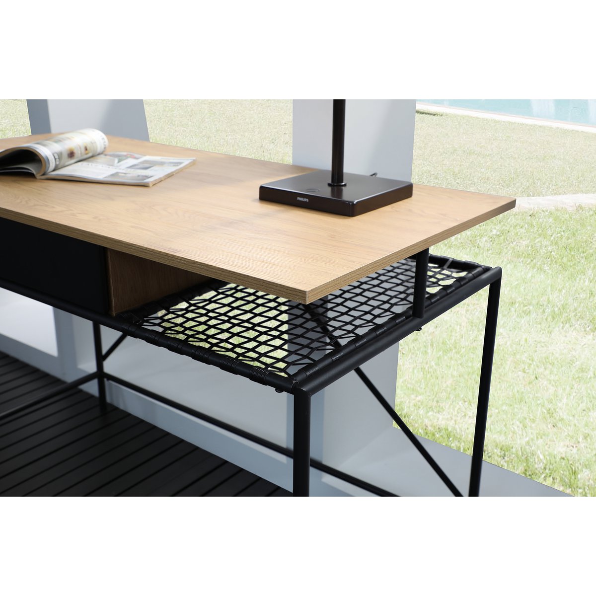 Desk natural/black