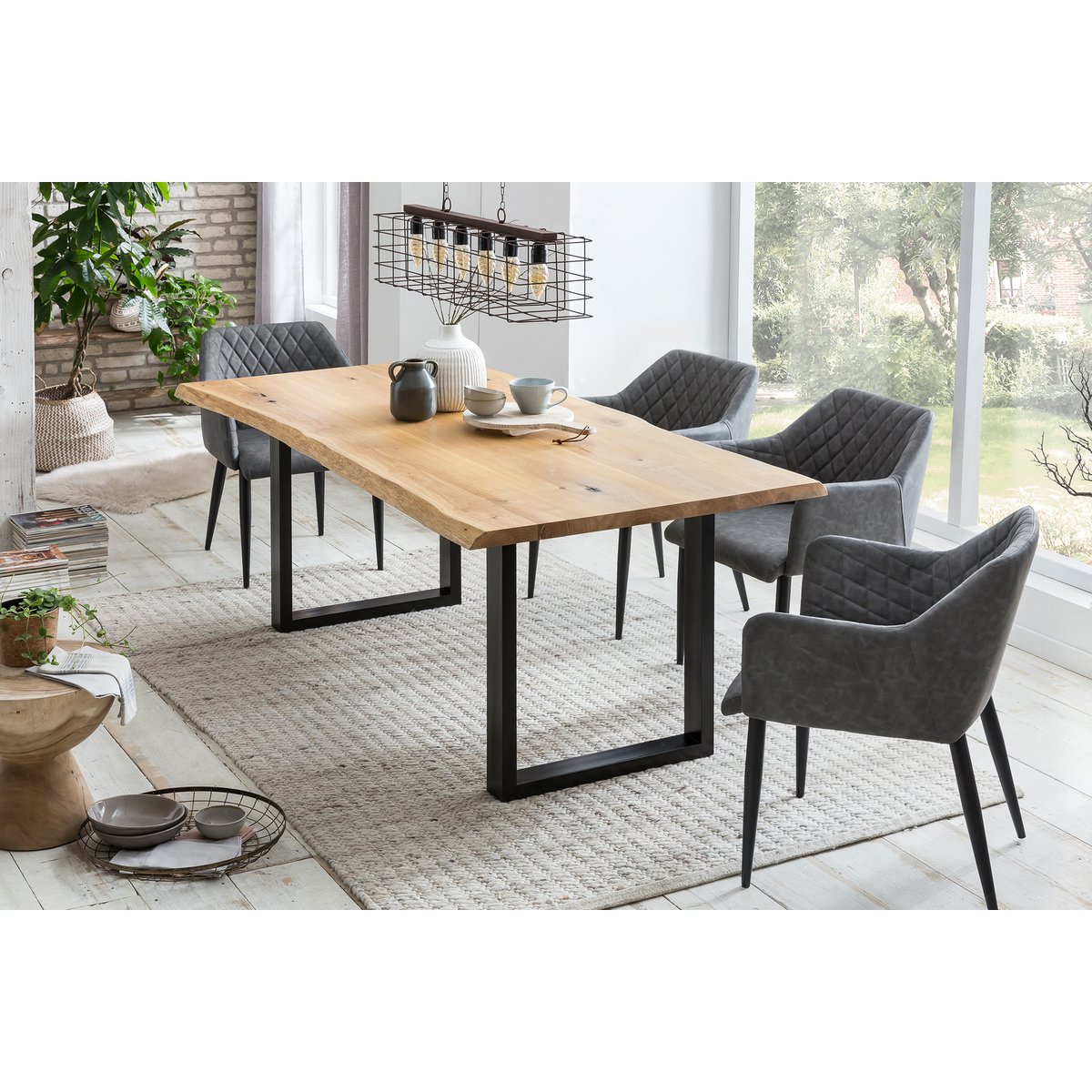 Oak dining table 240x100 cm