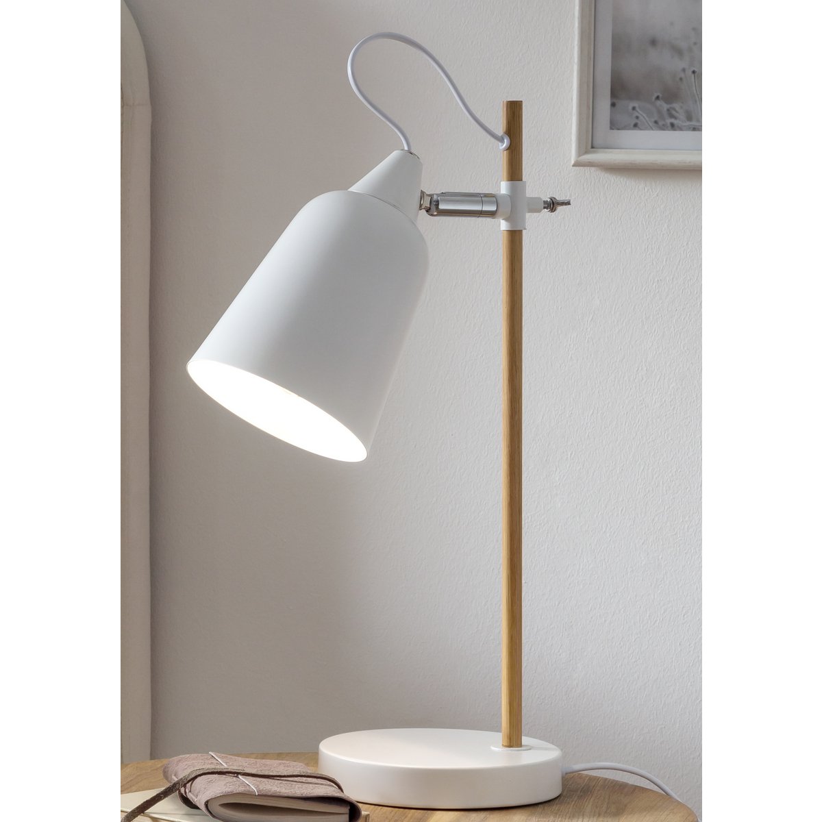 Table lamp white/natural