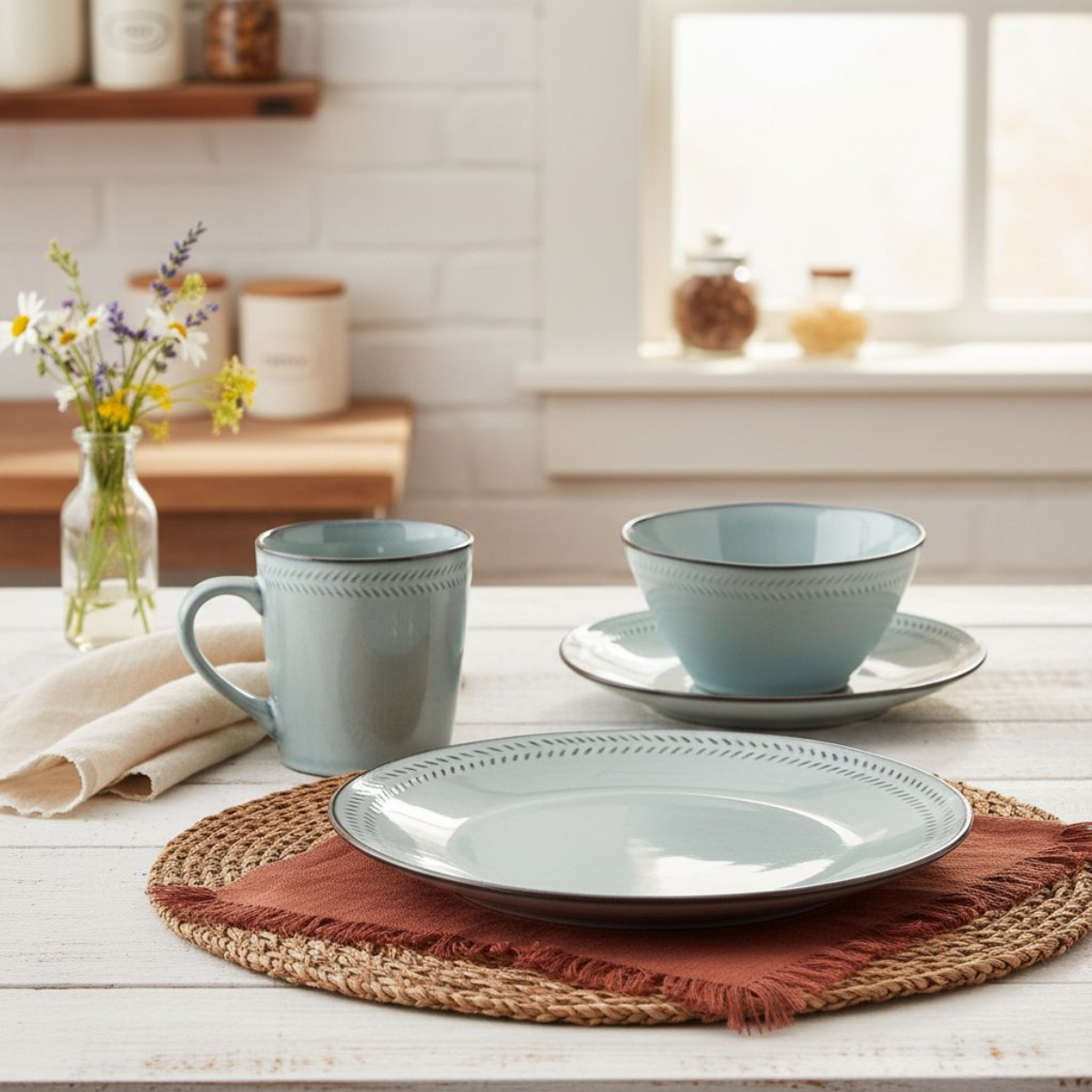 Geschirrset Racco Grey
