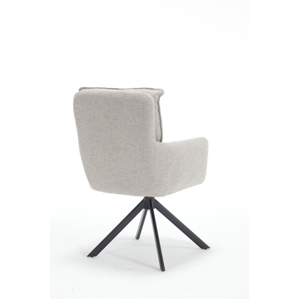Armchair structural fabric gray