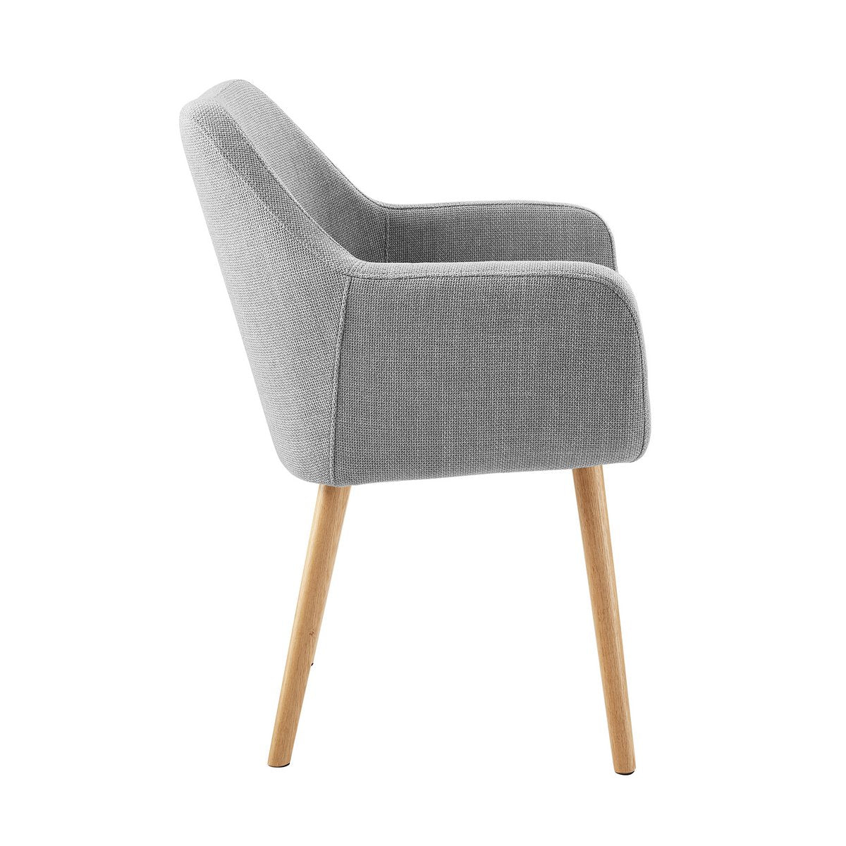 Armchair structural fabric light gray