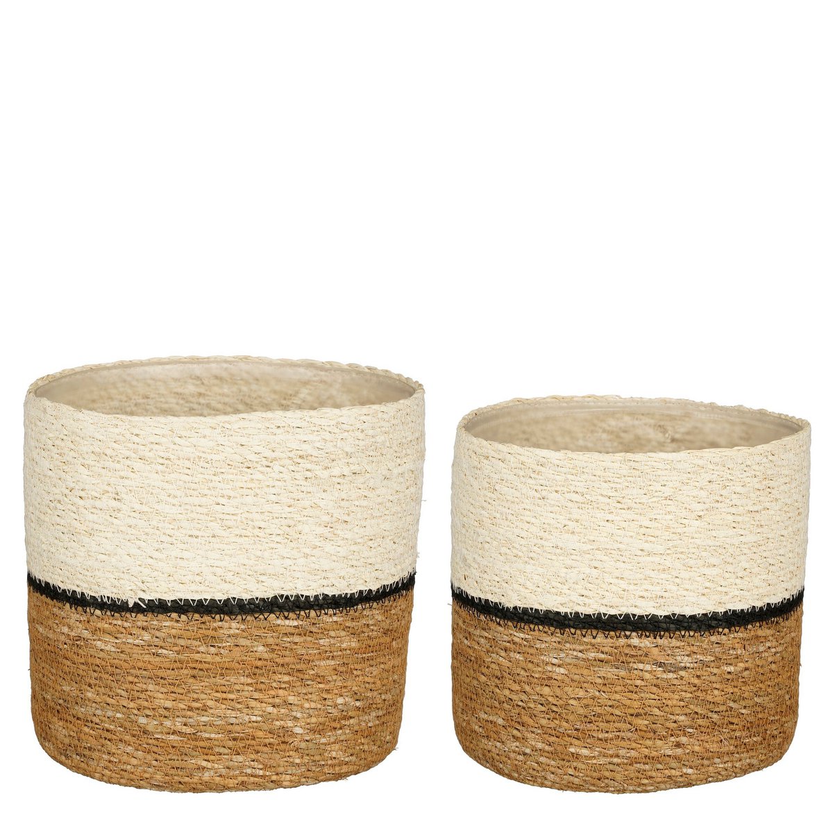 Plantenmanden-Set Damian Wit