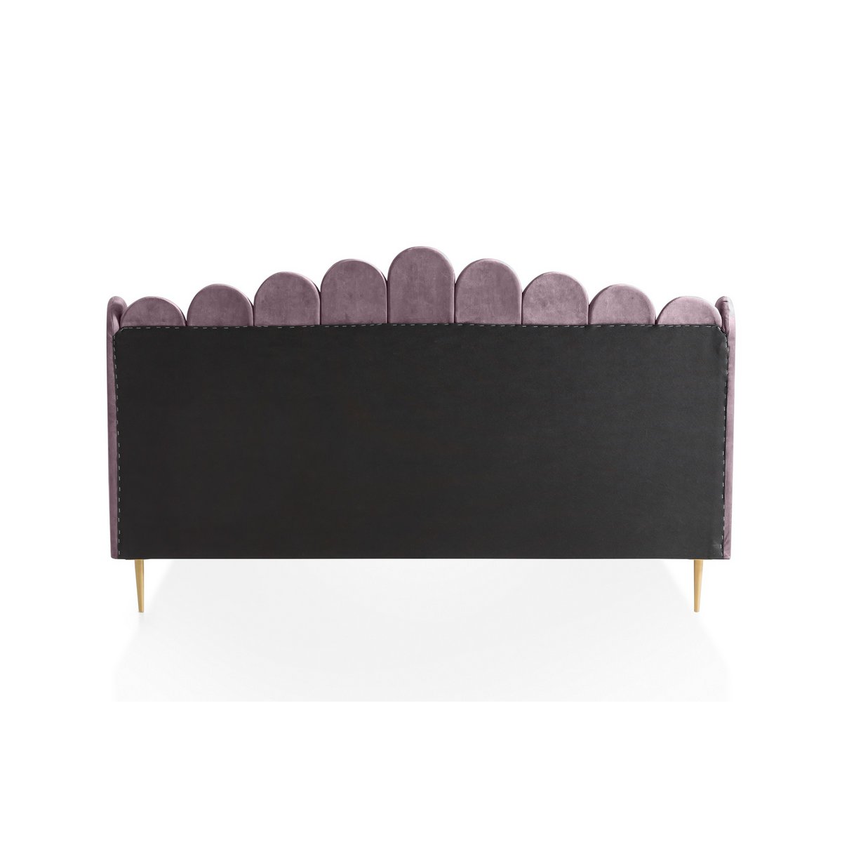 Velvet shell bed 180x200 cm