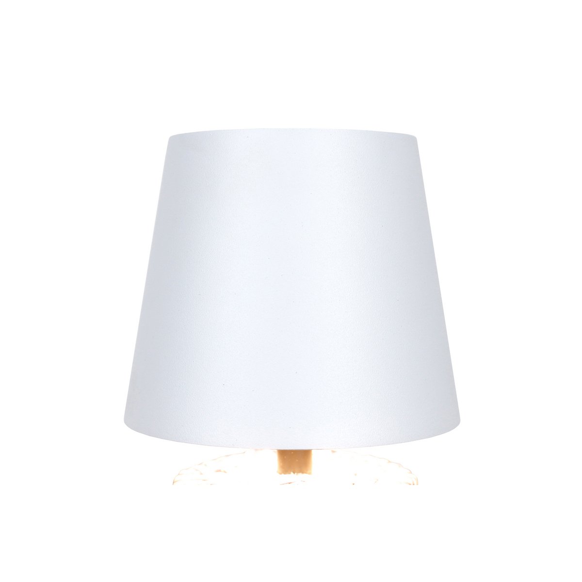 Table lamp black/white 29 cm with LED battery