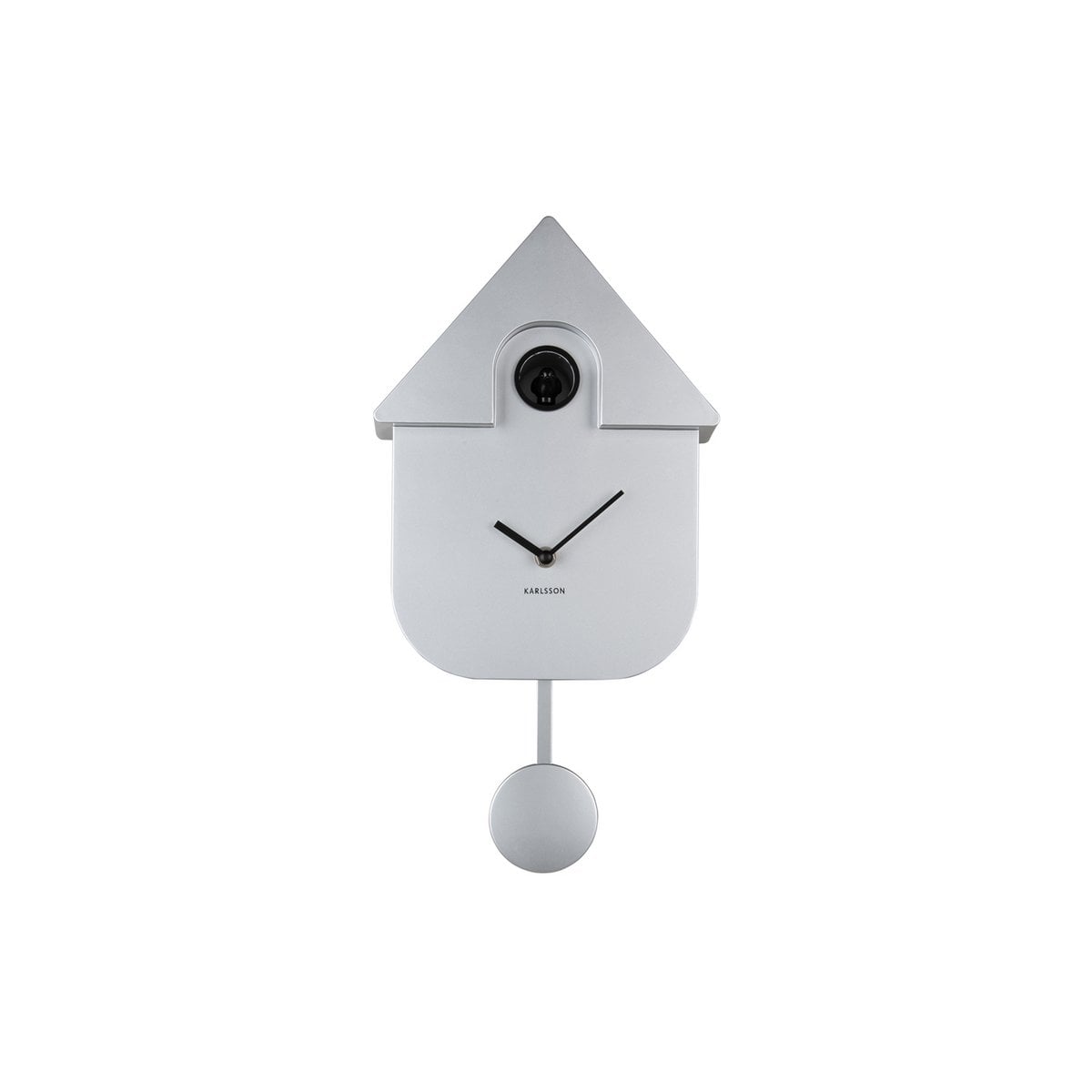 Wanduhr Modern Kuckuck Metallic