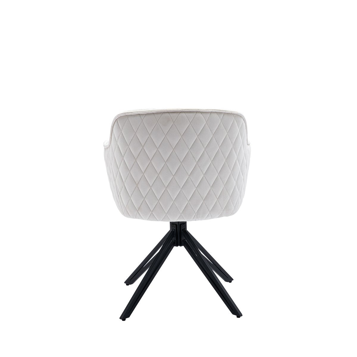 Armchair with honeycomb quilting beige